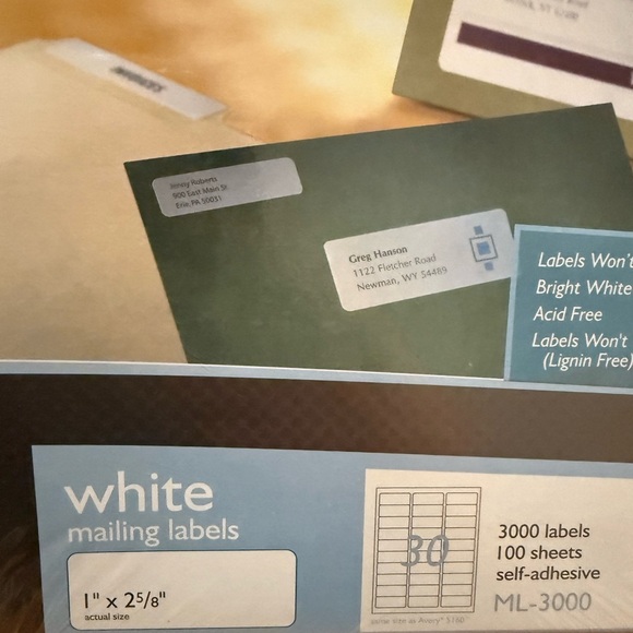 Maco Laser & Ink Jet Labels NWT - Picture 3 of 9